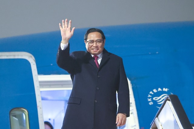 Thủ tướng Phạm Minh Chính bắt đầu thăm chính thức Vương quốc Hà Lan theo lời mời của Thủ tướng Hà Lan Mark Rutte. Ảnh: VGP