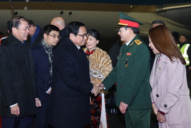 Thủ tướng Phạm Minh Chính và đoàn đại biểu cấp cao Việt Nam bắt đầu thăm chính thức Vương quốc Hà Lan theo lời mời của Thủ tướng Hà Lan Mark Rutte. Ảnh: VGP