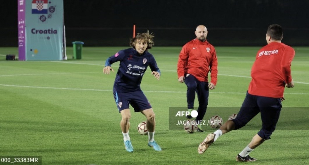 Modric đang tích cực tập luyện cùng tuyển Croatia. Ảnh: AFP