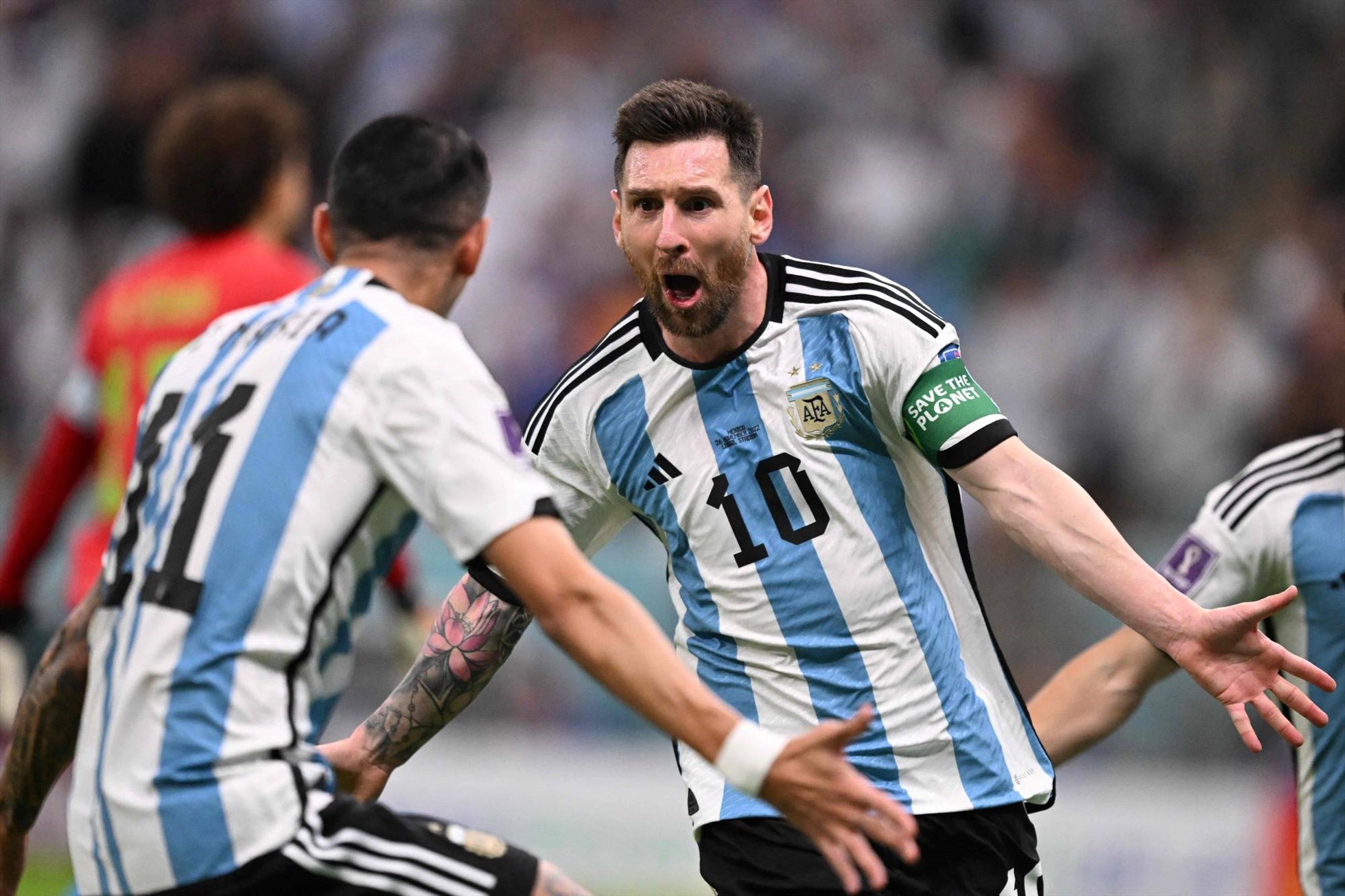 Lionel Messi đang chơi rực sáng tại World Cup 2022. Ảnh: AFP