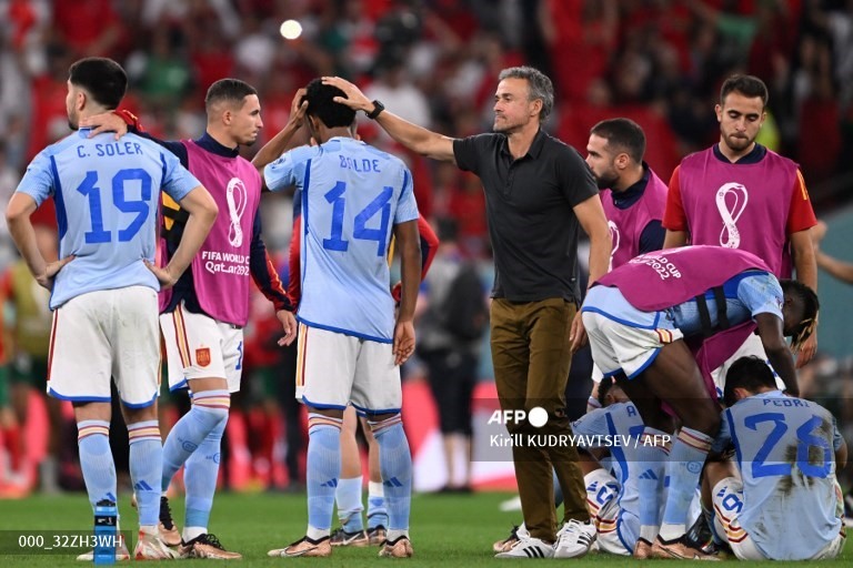 Huấn luyện viên Luis Enrique đã trao cơ hội cho nhiều cầu thủ trẻ. Ảnh: AFP
