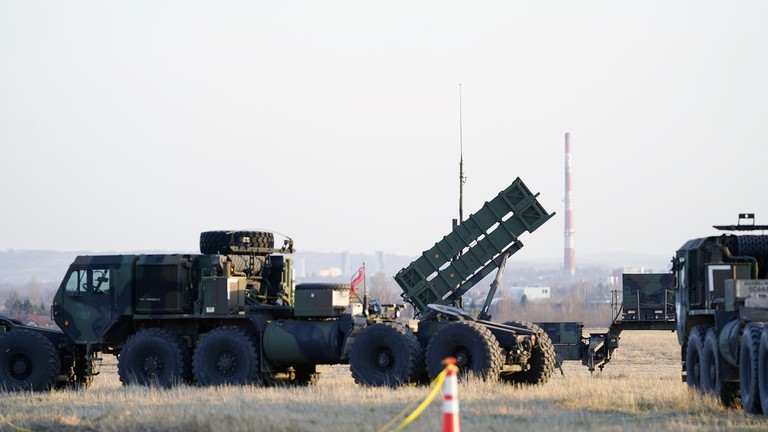 Tên lửa Patriot tại sân bay Rzeszow-Jasionka ở Jasionka, Ba Lan. Ảnh: AFP
