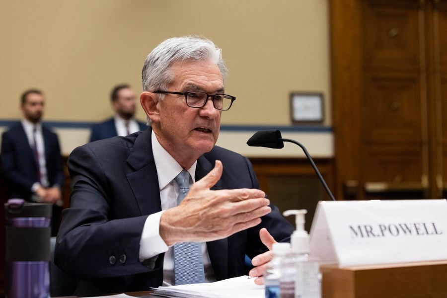 Chủ tịch FED Jerome Powell từng miêu tả tình hình bất động sản ở Mỹ trong thời gian trước là “bong bóng“. Ảnh: Xinhua