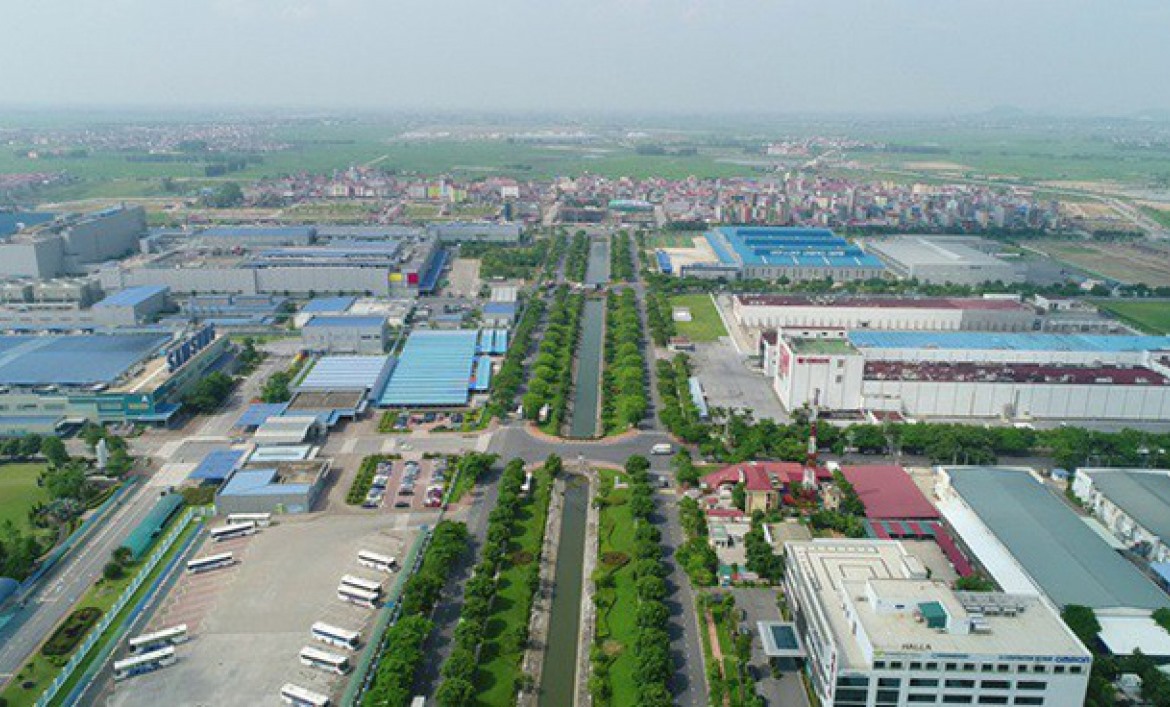 Khu công nghiệp Yên Phong I, huyện Yên Phong (Bắc Ninh). Ảnh: Viglacera