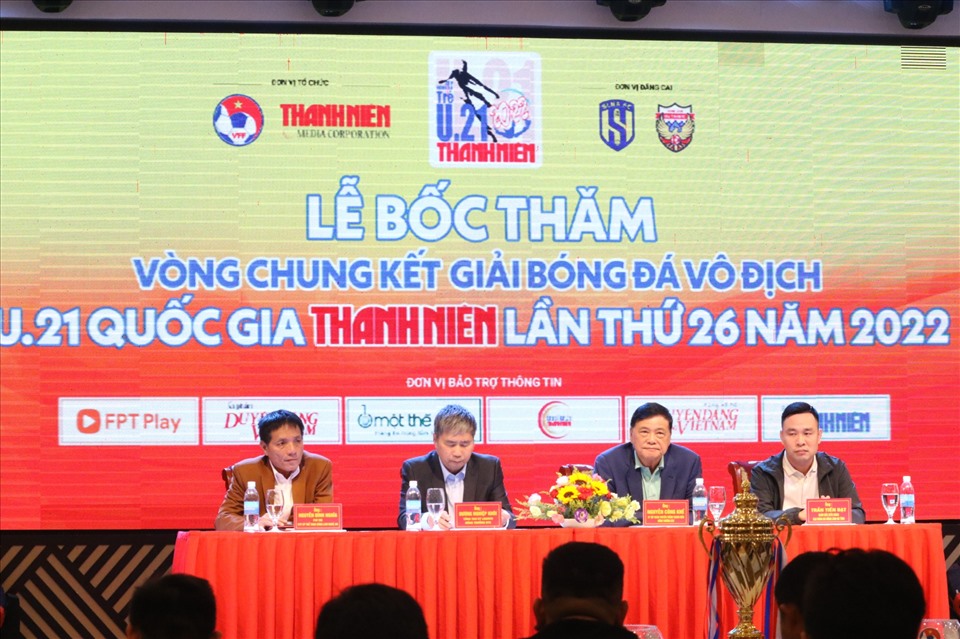 Đại diện ban tổ chức Giải U21 Quốc gia 2022. Ảnh: Quỳnh Trang