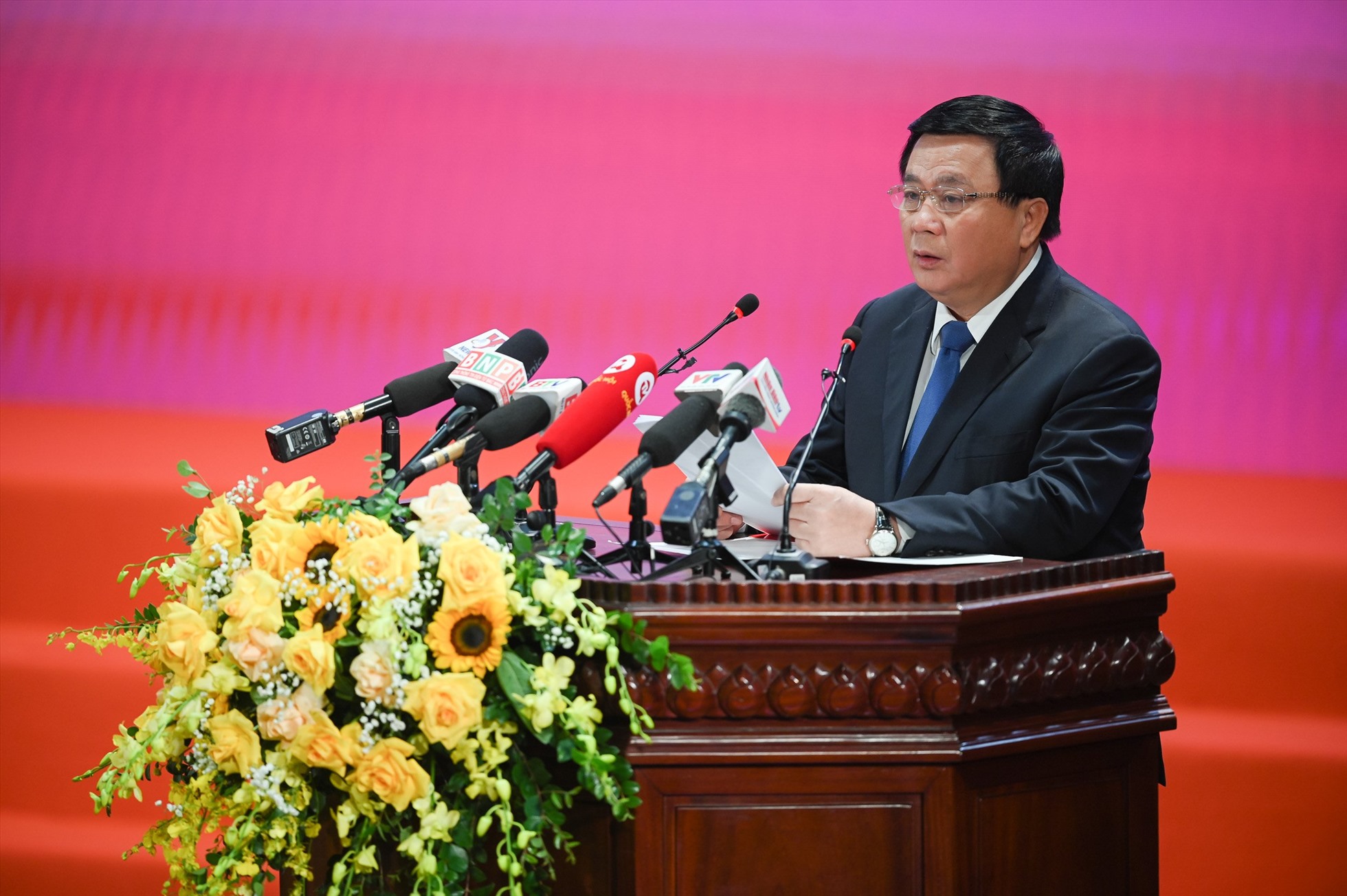 Ông Nguyễn Xuân Thắng phát biểu tại hội thảo. Ảnh: Phạm Thắng