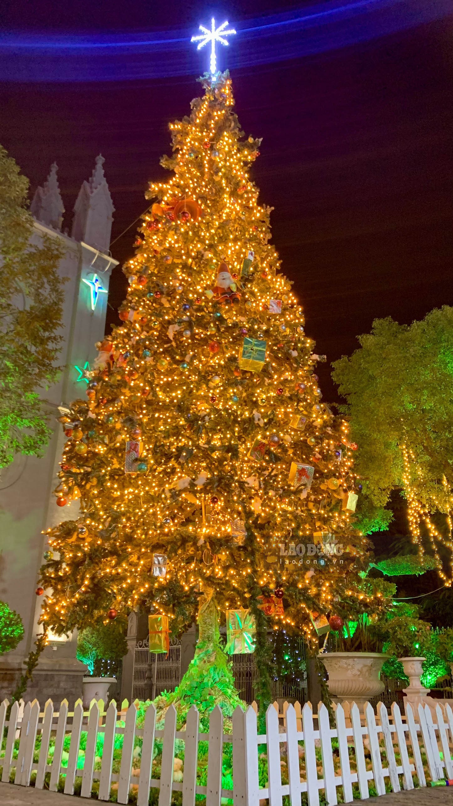 Bạn đã sẵn sàng cho một mùa Giáng sinh đầy màu sắc và ấm áp với cây thông đón Giáng sinh độc đáo? Mời bạn đến chiêm ngưỡng hình ảnh cây thông đón Giáng sinh tràn đầy những đèn LED lung linh và hình ảnh ông già Noel vô cùng đáng yêu.