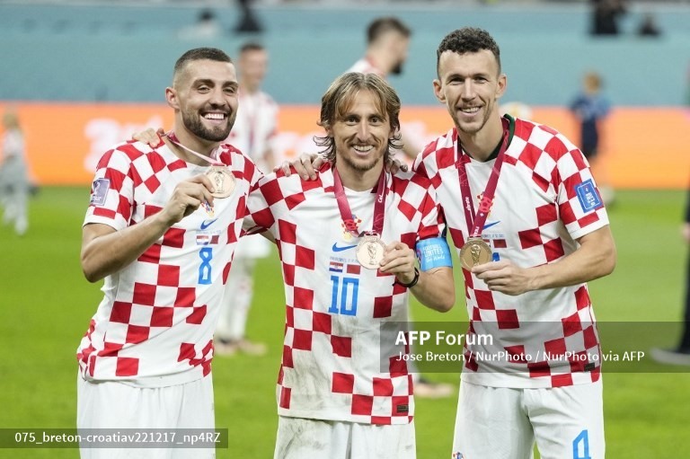 Giành huy chương đồng World Cup 2022 vẫn là thành công của đội tuyển Croatia. Ảnh: AFP