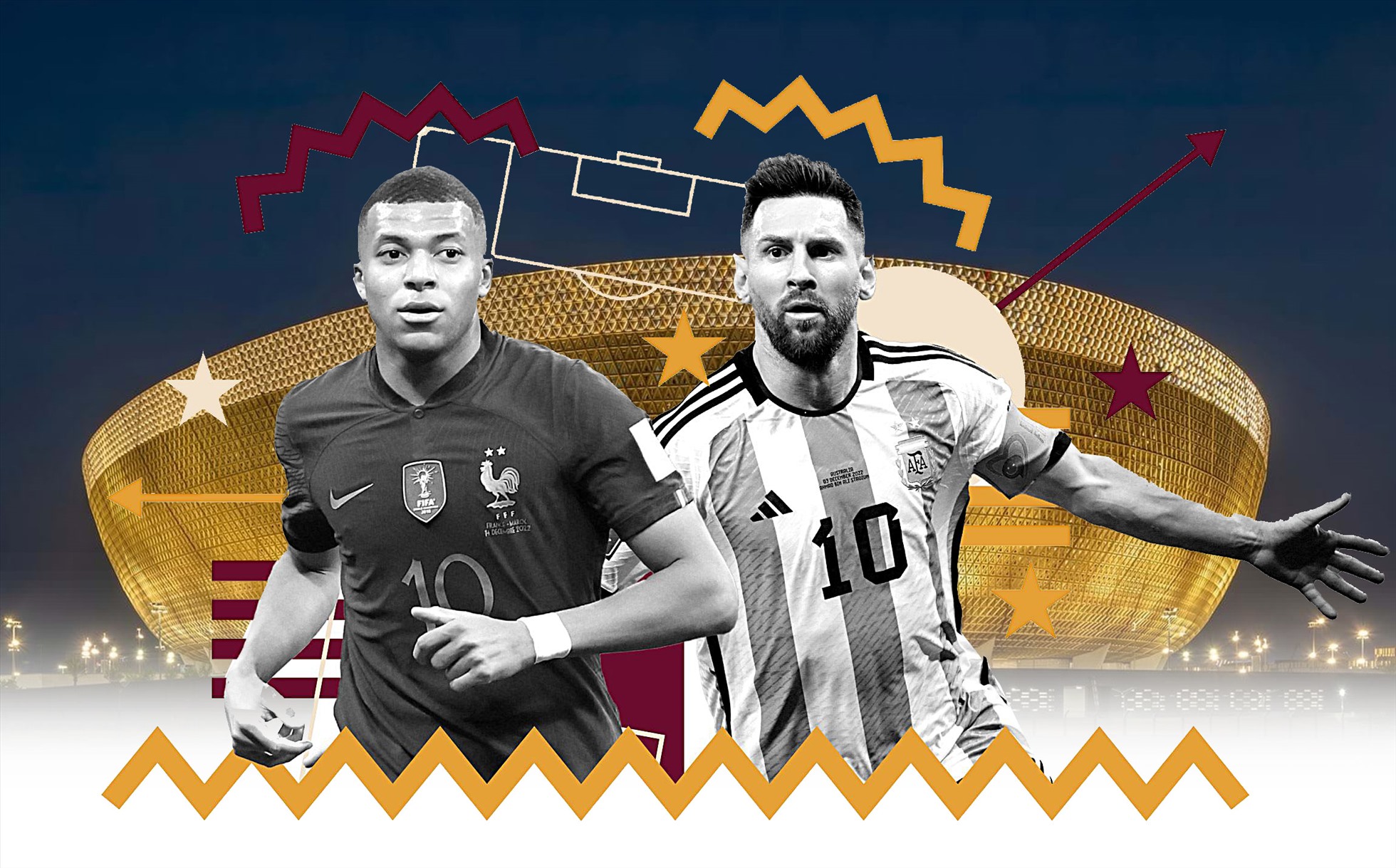 Messi vs Mbappe quả bóng vàng vua phá lưới world cup 2022 trực tiếp bóng đá world cup vtv2 dự đoán tỉ số argentina vs pháp tỉ lệ kèo