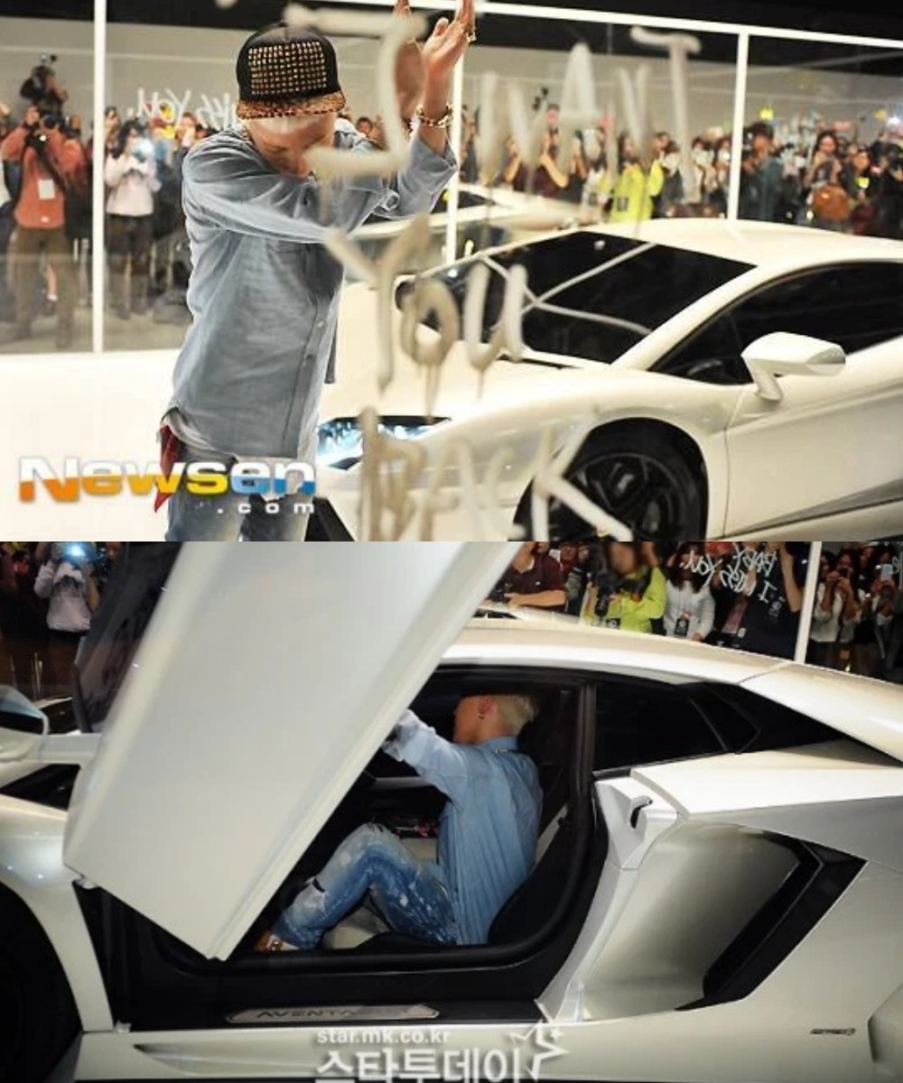 Chiếc Lamborghini Aventador được G-Dragon giới thiệu trong chương trình “Who You?” năm 2013