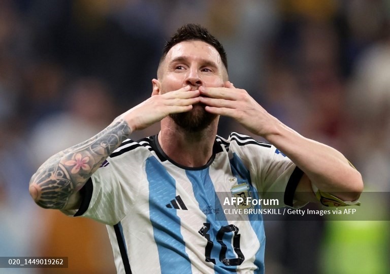 Messi đang phô diễn những gì tốt nhất tại World Cup 2022. Ảnh: AFP