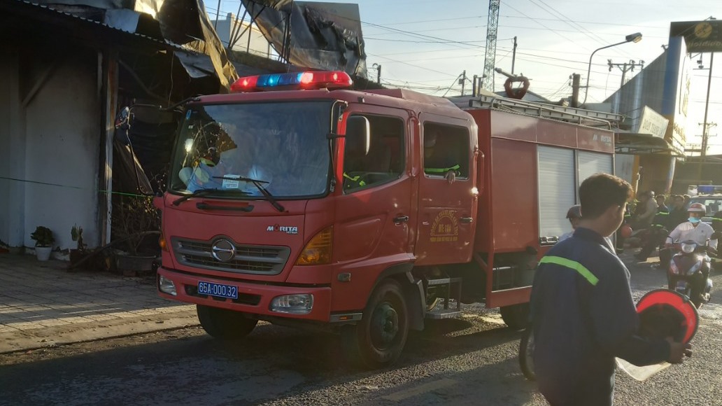 Hiện trường vụ cháy. Ảnh: CTV.