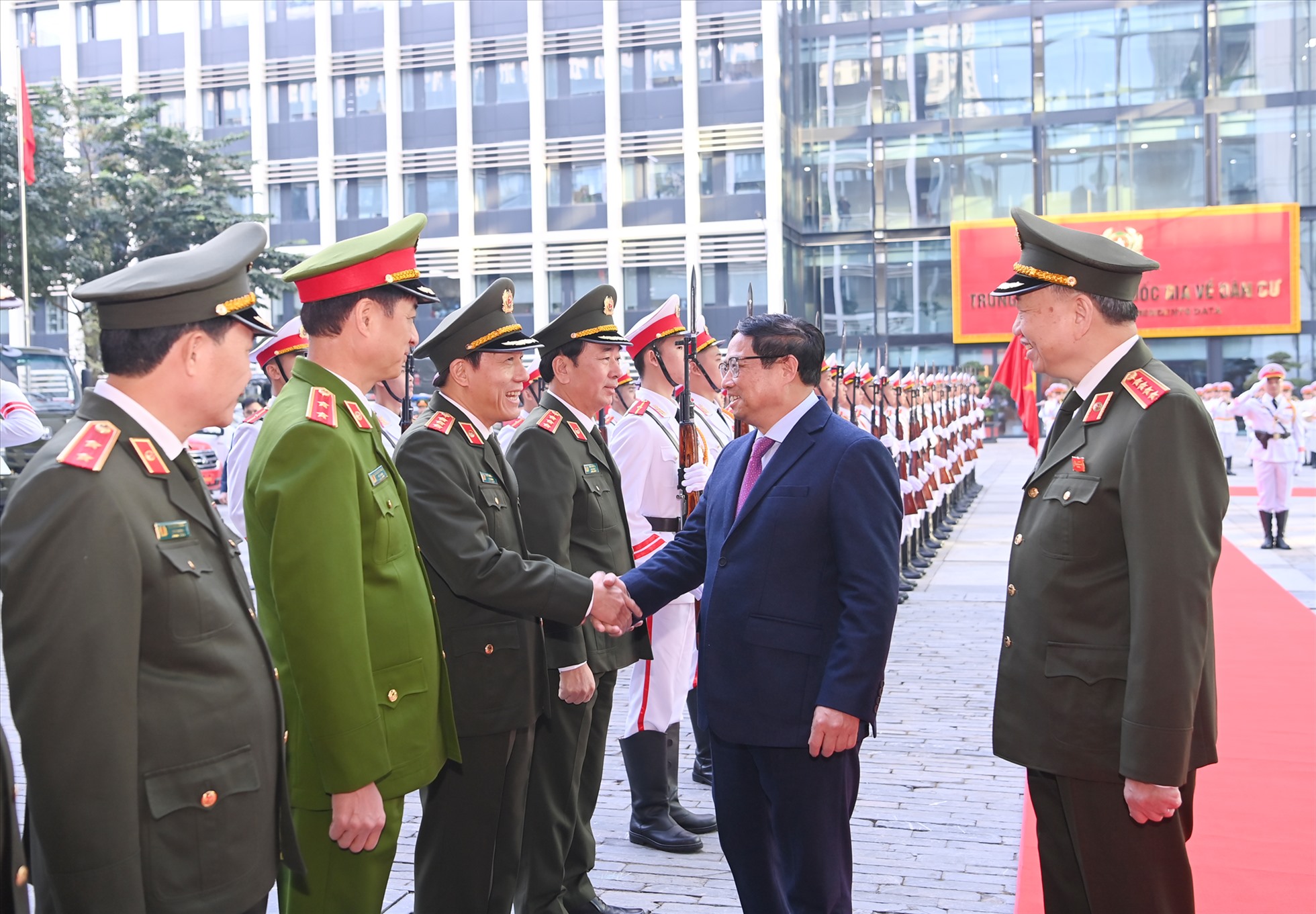 Thủ tướng Phạm Minh Chính tham dự Hội nghị Công an toàn quốc lần thứ 78. Ảnh: Bộ Công an