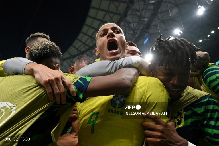 Brazil đã có vé đi tiếp. Ảnh: AFP