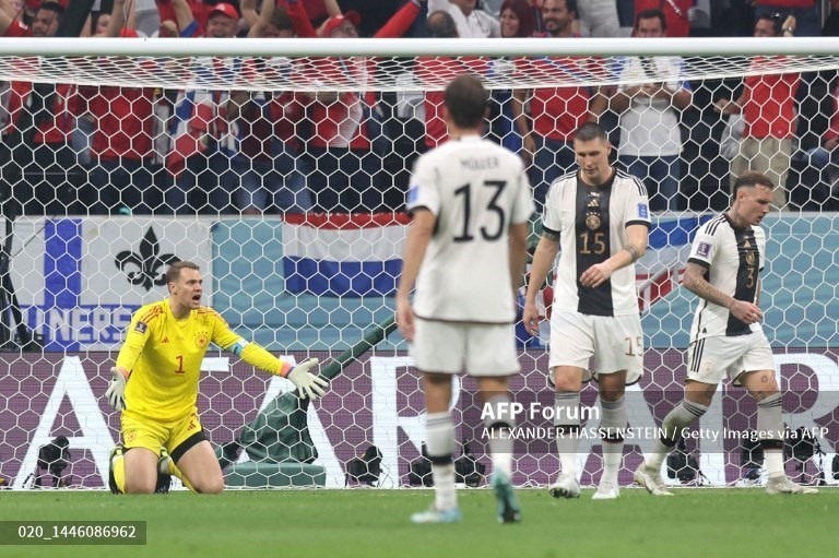 Hàng phòng ngự chơi lỏng lẻo, sơ hở là một trong những nguyên nhân khiến tuyển Đức bị loại sớm. Ảnh: AFP