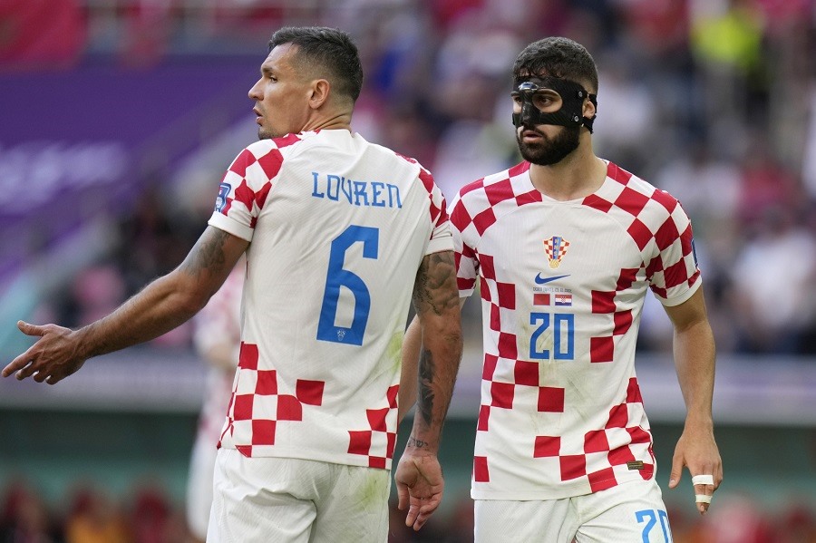 Cặp trung vệ của đội tuyển Croatia được đánh giá cao nhất. Ảnh: AFP