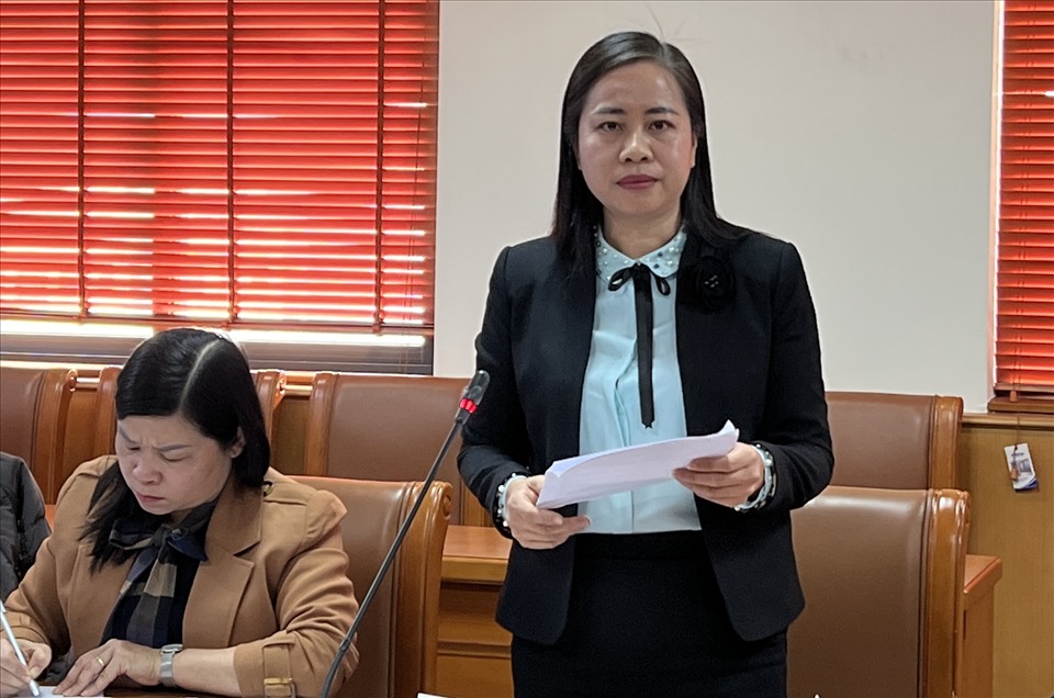 Bà Bùi Thị Thanh Giang, Trưởng ban Nữ công Liên đoàn Lao động Thành phố Hà Nội. Ảnh: Linh Nguyên