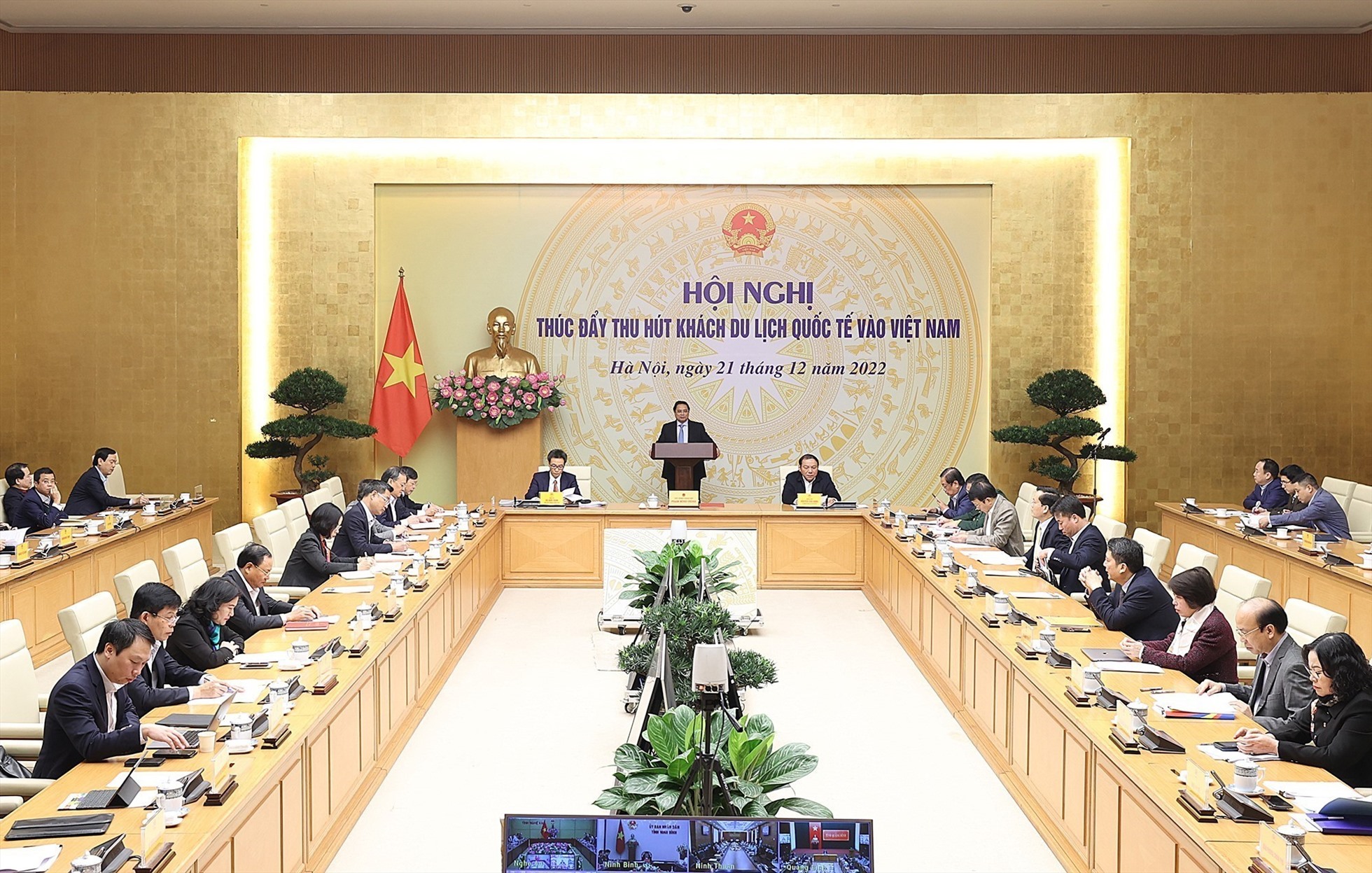 Thủ tướng Chính phủ Phạm Minh Chính phát biểu khai mạc Hội nghị. Ảnh: Nhật Bắc