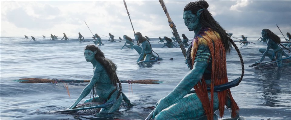 Cảnh chiến đấu ở “Avatar 2” được dàn dựng công phu, hoành tráng. Ảnh: Nhà sản xuất cung cấp