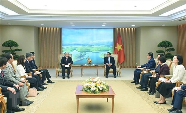 Thủ tướng đề nghị tỉnh Tochigi tiếp tục mở rộng hợp tác đầu tư không những với tỉnh Vĩnh Phúc mà các địa phương khác của Việt Nam. Ảnh: TTXVN