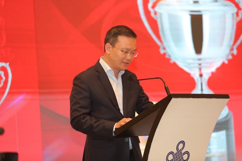Phó Tổng cục trưởng Tổng cục Thể thao Nguyễn Hồng Minh phát biểu tại Lễ ra mắt Giải