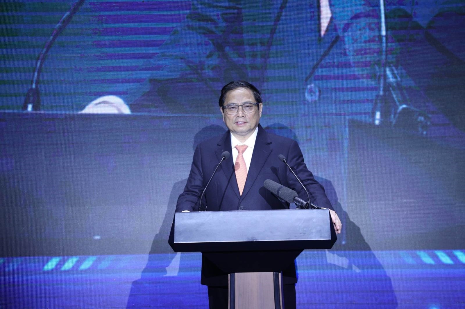 Thủ tướng Phạm Minh Chính phát biểu tại lễ khánh thành. Ảnh: TTXVN