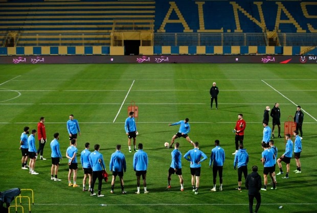Real Madrid và Athletic Bilbao đã sử dụng các cơ sở đào tạo của Al Nassr trước trận chung kết Siêu cúp của họ vào đầu năm nay.  Ảnh: AFP