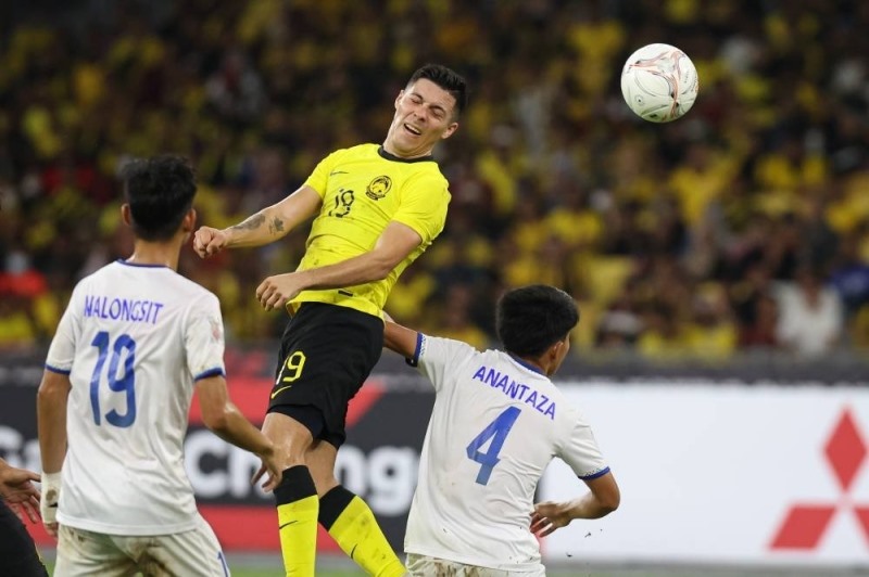 Tuyển Malaysia thắng Lào 5-0 tối 24.12. Ảnh: AFP