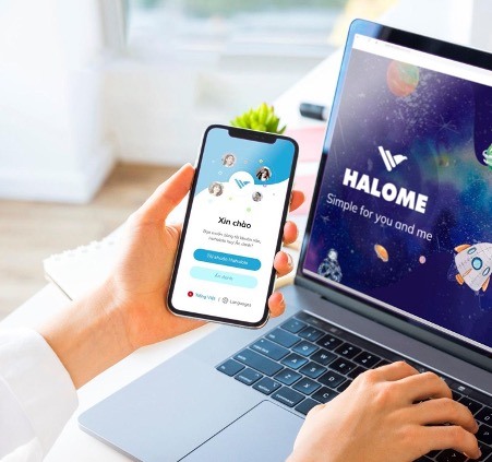 Ứng dụng nhắn tin đa ngôn ngữ Halome là một sản phẩm của Hahalolo.
