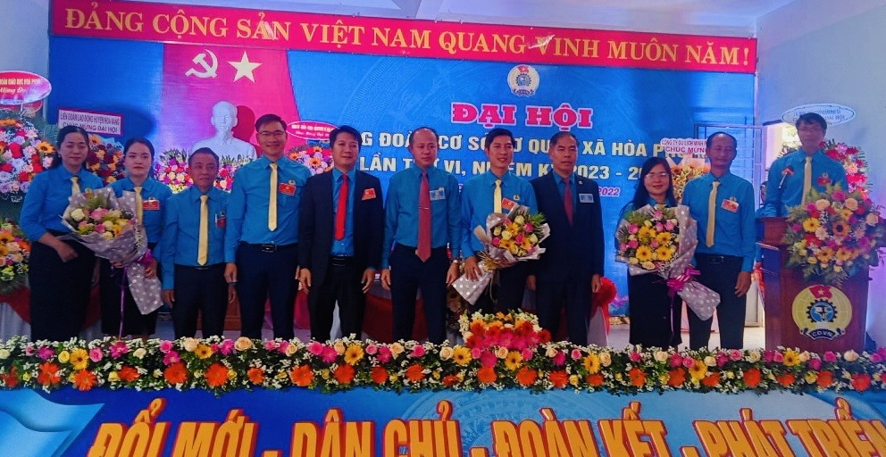 Công đoàn cơ sở xã Hòa Phong, huyện Hòa Vang, Đà Nẵng tổ chức Đại hội điểm Công đoàn cơ sở lần thứ VI, nhiệm kỳ 2023-2028. Ảnh: Trà Vân