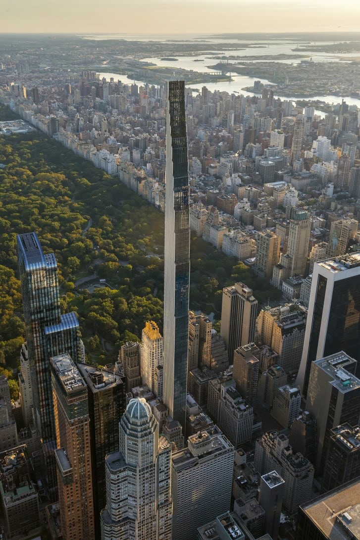 Tháp Steinway - tòa tháp mới được xây dựng cao 435m. Ảnh: