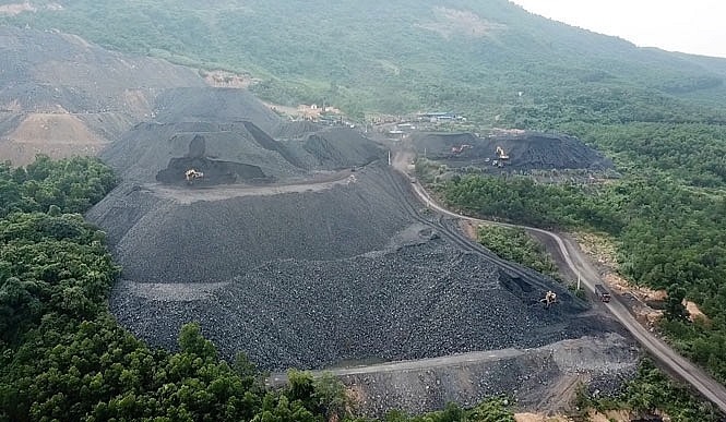 Mỏ than Minh Tiến nơi đã diễn ra sai phạm trong về khai thác trong một thời gian dài. Ảnh: Cổng TTĐT Thái Nguyên.