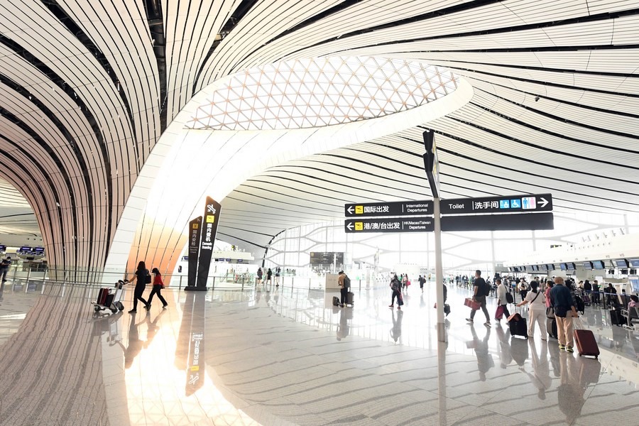 Sân bay quốc tế Đại Hưng ở thủ đô Bắc Kinh, Trung Quốc. Ảnh: Xinhua
