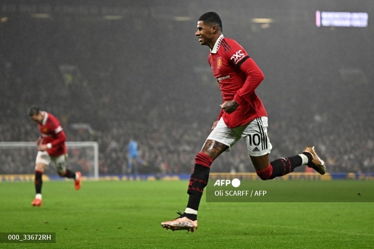 Rashford là người khai thông thế bế tắc cho Man United.  Ảnh: AFP