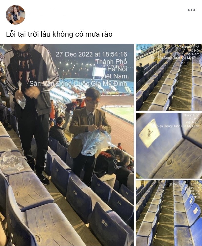 Bài viết phản ánh của người hâm mộ khi đến sân Mỹ Đình theo dõi trận đấu giữa tuyển Việt Nam và Malaysia. Ảnh: Chụp màn hình