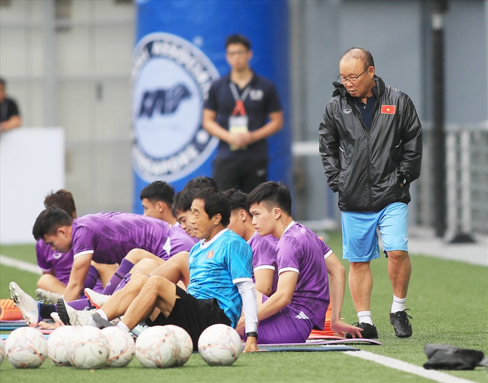 Chiều 28.12, đội tuyển Việt Nam đã có mặt tại Singapore để chuẩn bị cho trận đấu với đội chủ nhà tại bảng B AFF Cup 2022