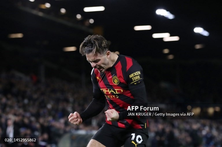 Grealish cho thấy sự quyết tâm rất lớn.  Ảnh: AFP