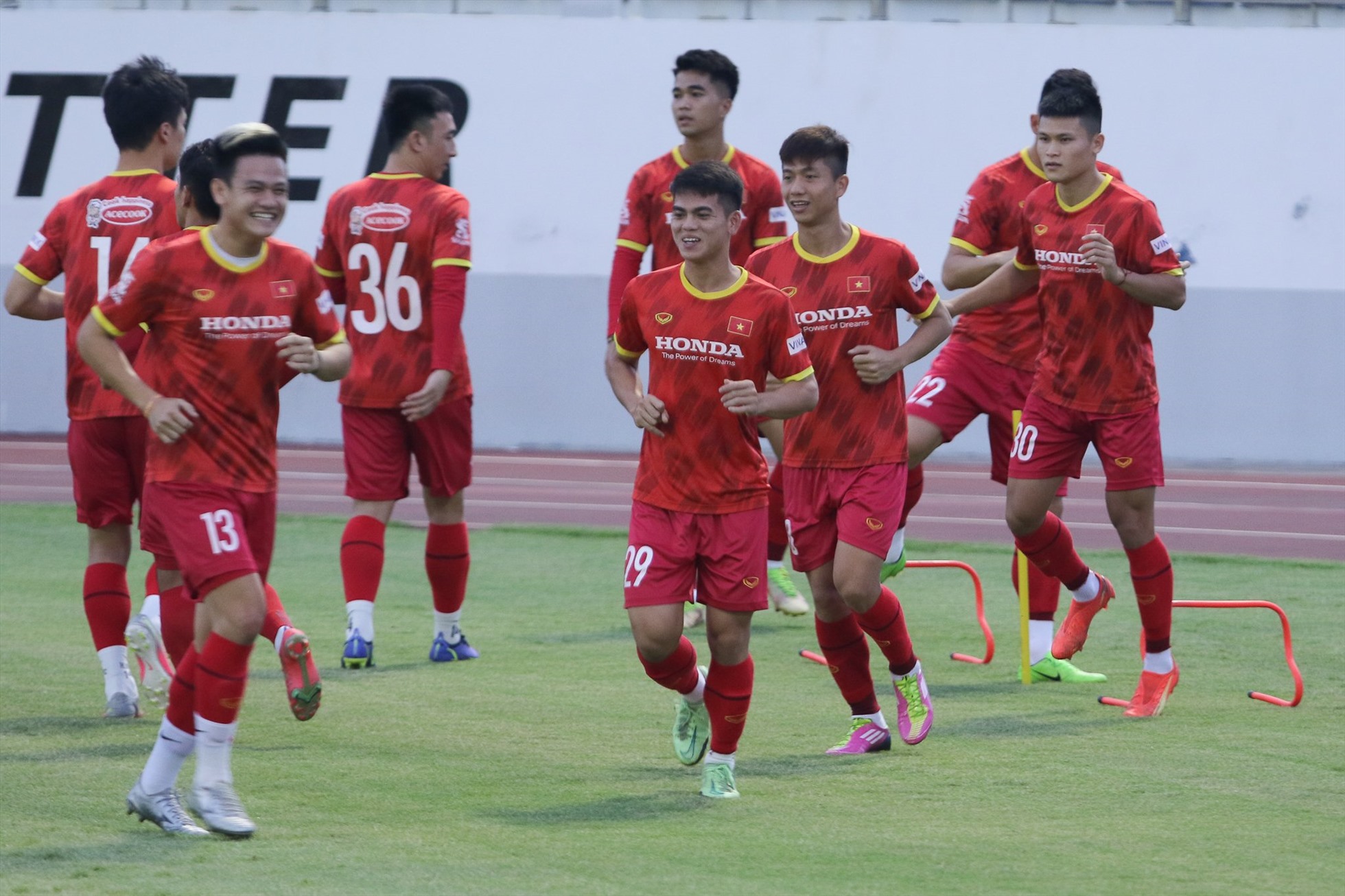 Chiều 3.12, đội tuyển Việt Nam có buổi tập tại sân Bà Rịa trong kế hoạch tập huấn chuẩn bị cho AFF Cup 2022.