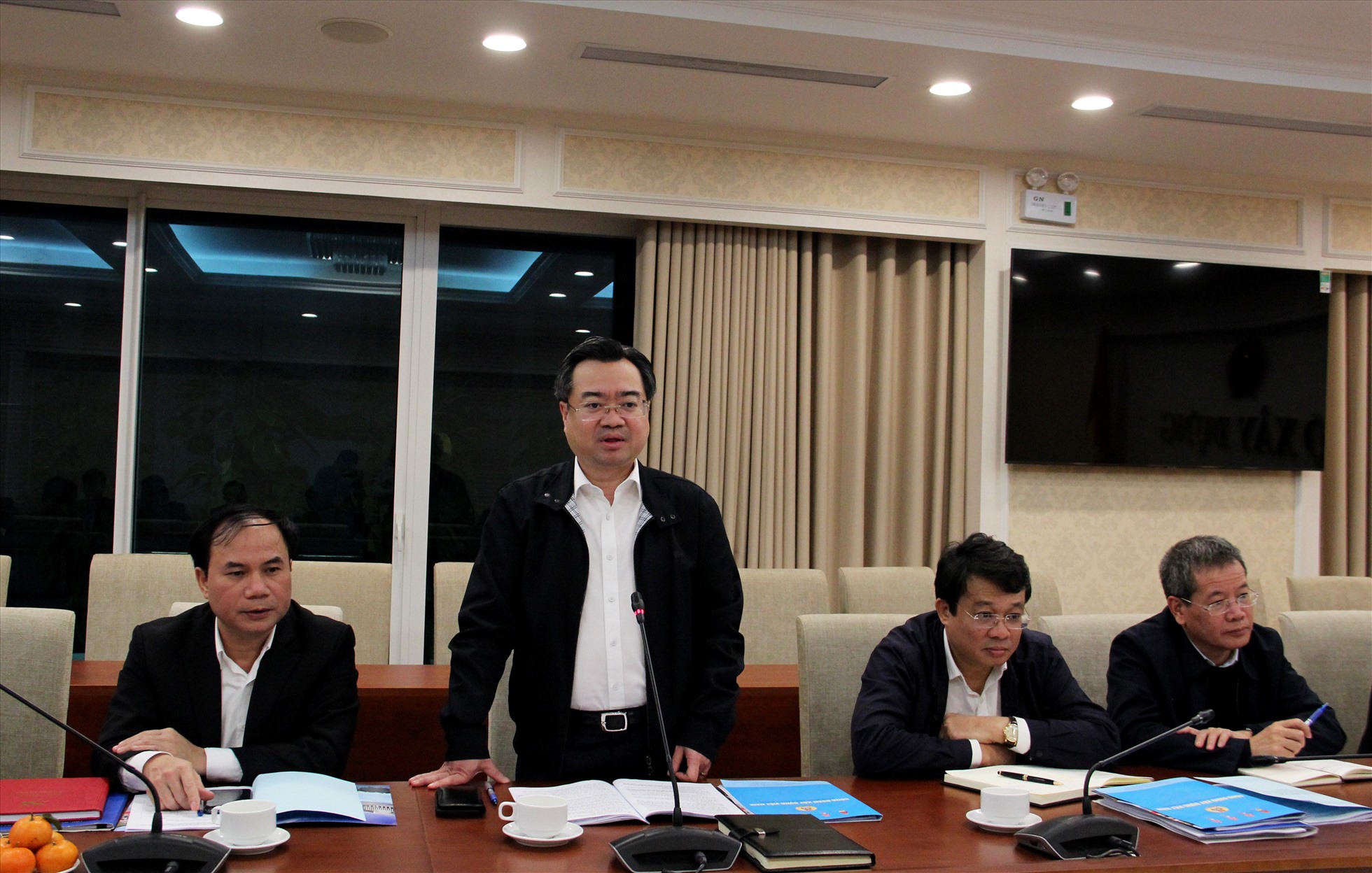 Bộ trưởng Bộ Xây dựng Nguyễn Thanh Nghị kết luận Hội nghị.