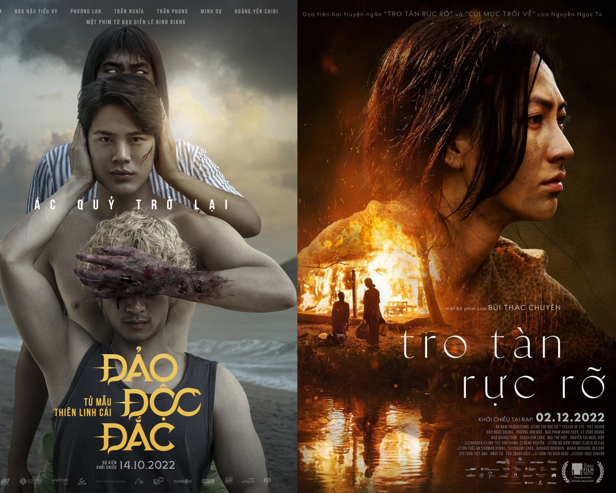 Hai phim Việt khác phục vụ khán giả dịp Tết dương này. Ảnh: Nhà sản xuất