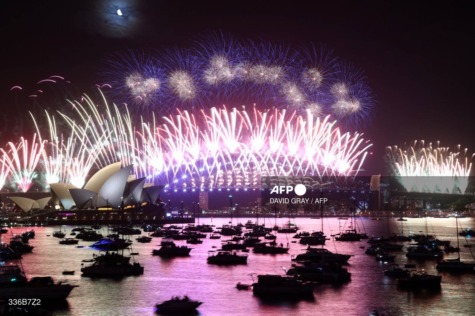 Pháo hoa đón năm mới 2023 ở Sydney, Australia. Ảnh: AFP