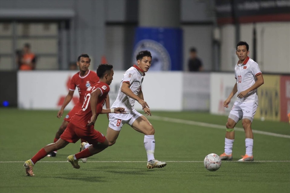 Tuyển Việt Nam có nhiều lợi thế ở lượt trận cuối vòng bảng AFF Cup 2022. Ảnh: Xuân Trang