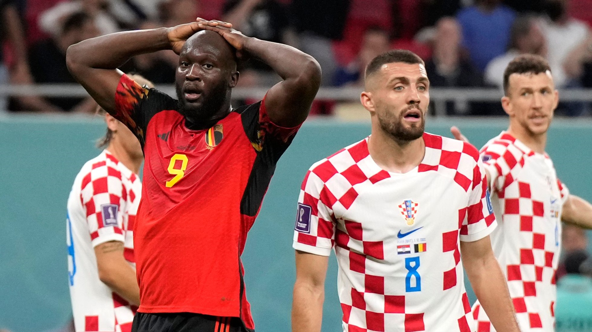 Nếu Lukaku không vô duyên, Croatia đã không thể vượt qua vòng bảng. Ảnh: AFP