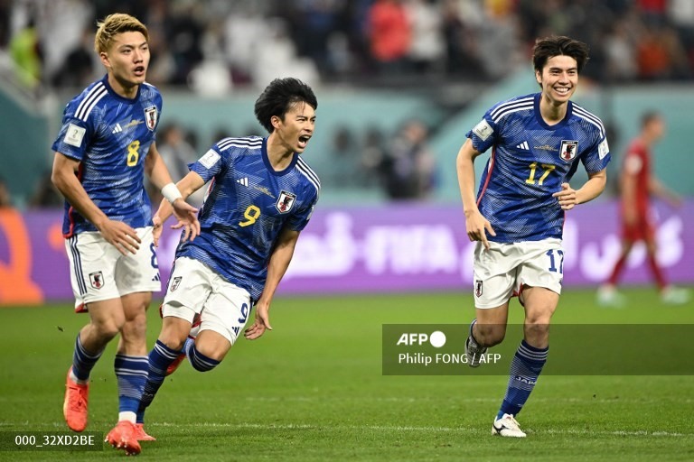 Nhật Bản đang có hành trình kỳ diệu ở World Cup 2022. Ảnh: AFP