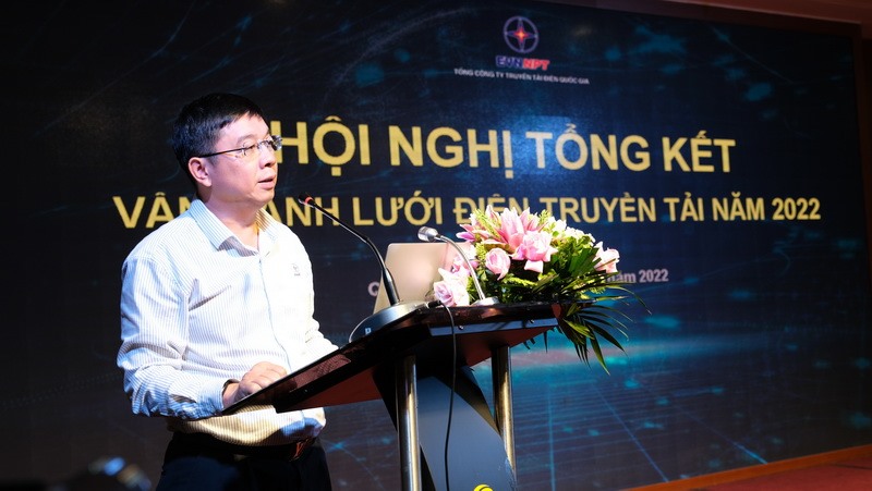 Ông Phạm Lê Phú – Tổng giám đốc EVNNPT phát biểu chỉ đạo tại Hội nghị. Nguồn: EVNNPT