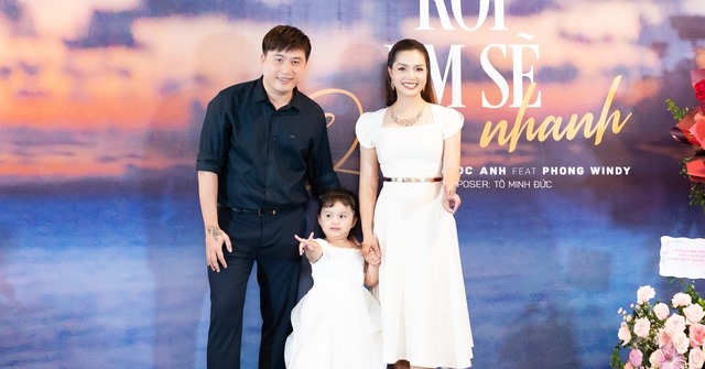 Vợ chồng Nguyễn Ngọc Anh - Tô Minh Đức và con gái. Ảnh: Nhân vật cung cấp