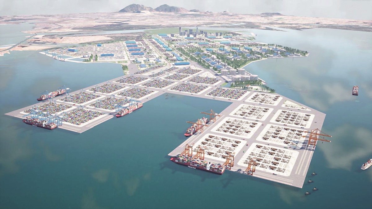 Phối cảnh đề xuất quy hoạch trung tâm Logistic Cái Mép Hạ- Ảnh:Portcoast