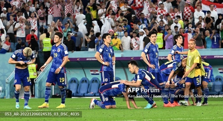 Đội tuyển Nhật Bản tin tưởng vào một tương lai tốt đẹp sau hành trình đáng nhớ tại World Cup 2022.  Ảnh: AFP