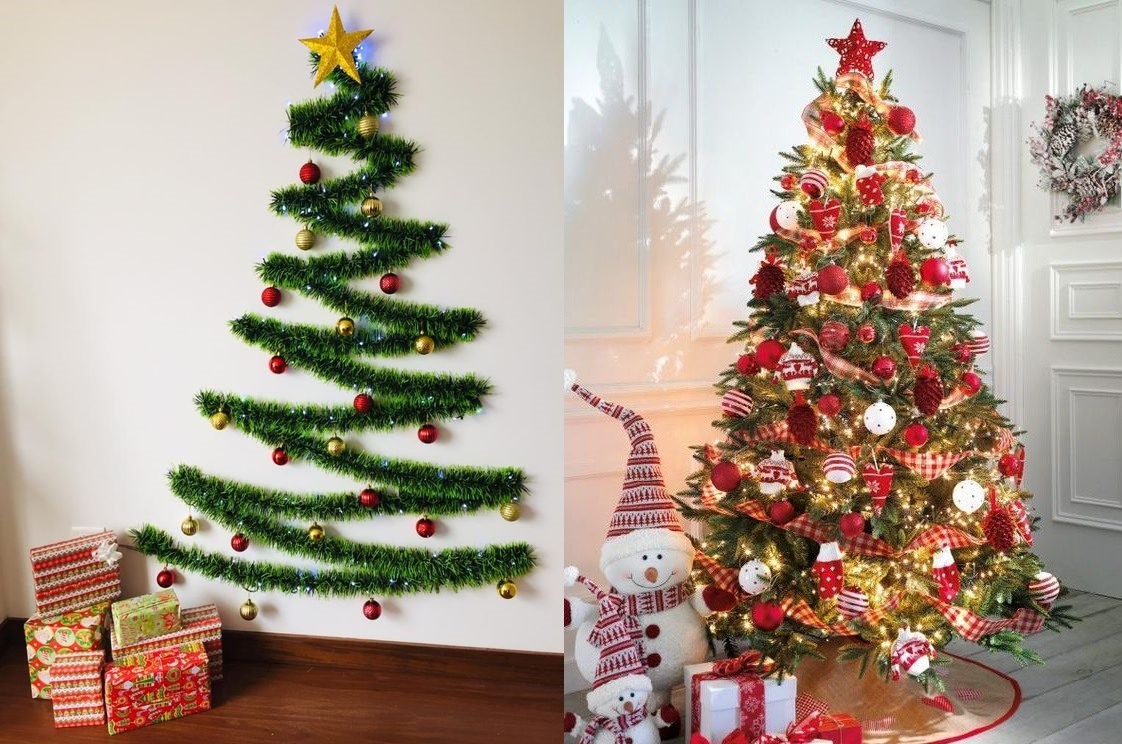 Giáng sinh là dịp để mỗi người sẽ có cách tạo ra cây thông dành riêng cho không gian phòng của mình. Đồ hoạ: M.H