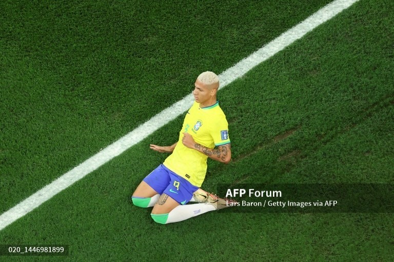 Richarlison thể hiện phong độ ấn tượng tại World Cup 2022. Ảnh: AFP